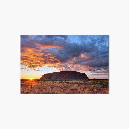 Ayers Rock (Uluru) Sunrise, Australia Art Board Print