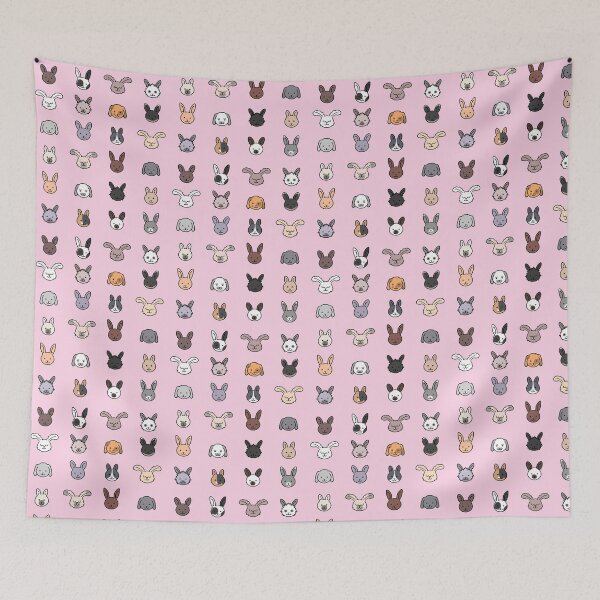 Item preview, Rabbit Breeds Pattern designed and sold by rabbitattic.