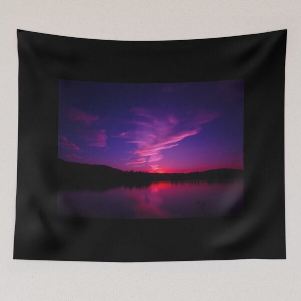 Item preview, Purple Sunset in Montana, Foys Lake, Flathead Valley  designed and sold by LCAppling.