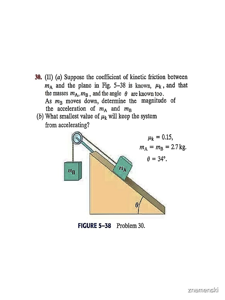 Physics problem: Suppose the coefficient of kinetic friction between the mass and the plane is known. #Physics #Education #PhysicsEducation, by znamenski