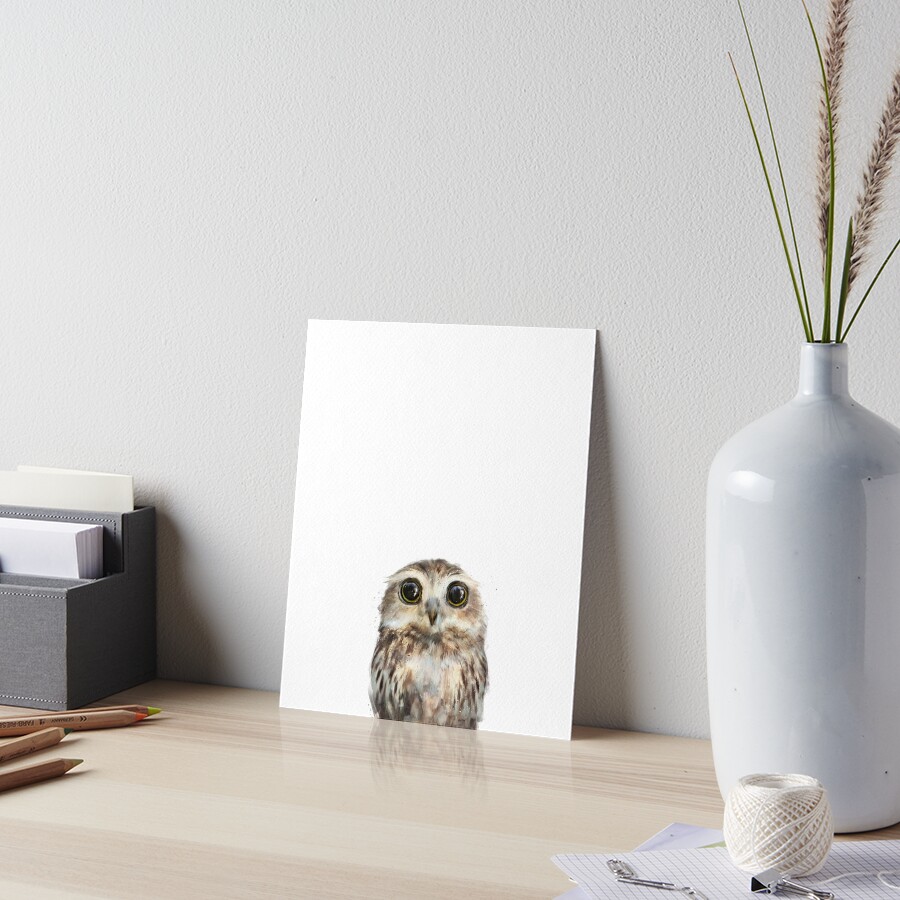 Little Owl Art Board Print