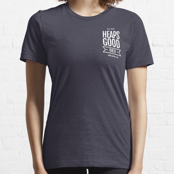 Heaps Good Dev Tee (Front Pocket - Navy) Essential T-Shirt