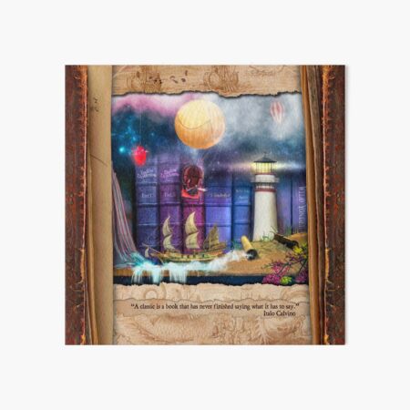 The Curious Library Calendar - February Art Board Print