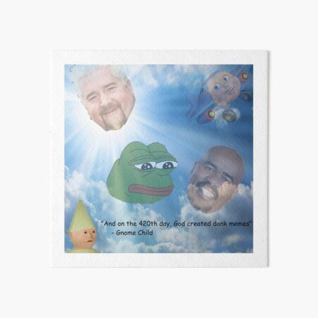 Dank memes. Art Board Print