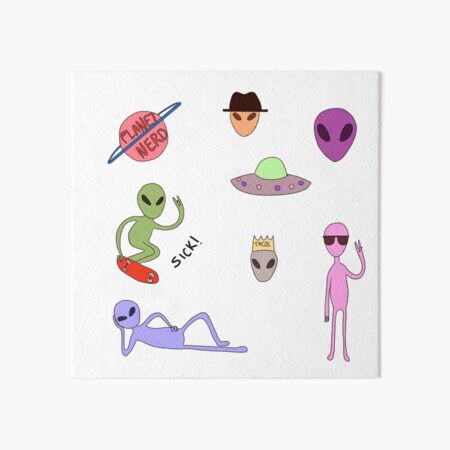 Cool aliens Art Board Print