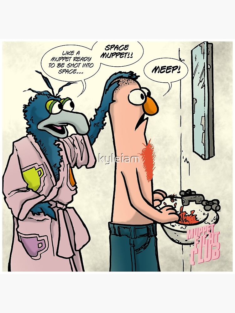 Meep Muppet Beaker | Art Board Print