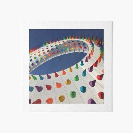 Spiked Rainbow Art Board Print