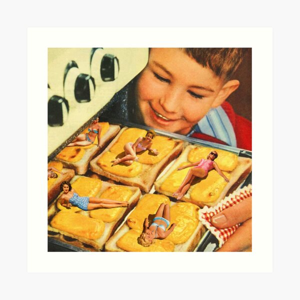 Girls on toast Art Print