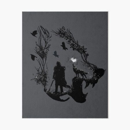 Lone Wolf Art Board Print
