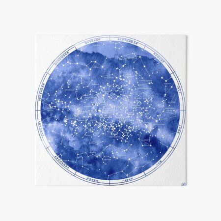 Southern Star Map Art Board Print