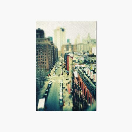 Chinatown Tilt-Shift Art Board Print