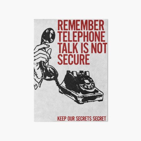 Item preview, Telephone Talk poster designed and sold by 52 Stitches.