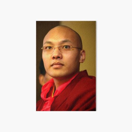 karmapa. mcleod ganj, india Art Board Print