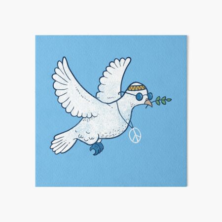 The Hippie Dove Art Board Print