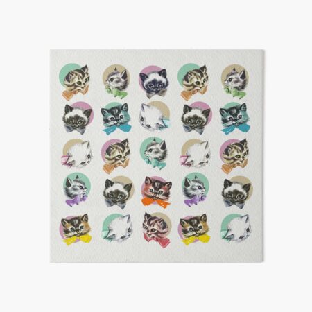 Cats & Bowties Art Board Print