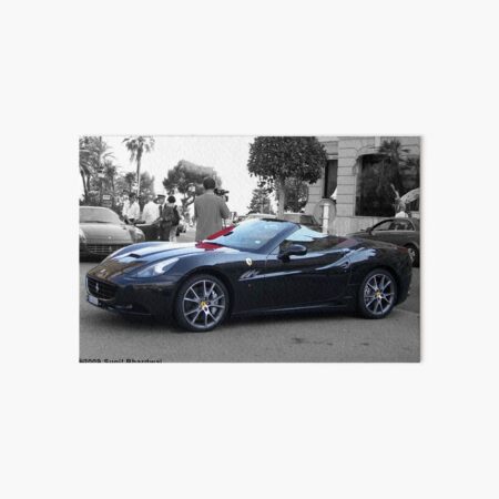 Black Ferrari California Art Board Print