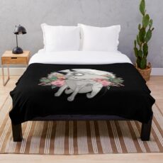 Frankie Dog Throw Blanket