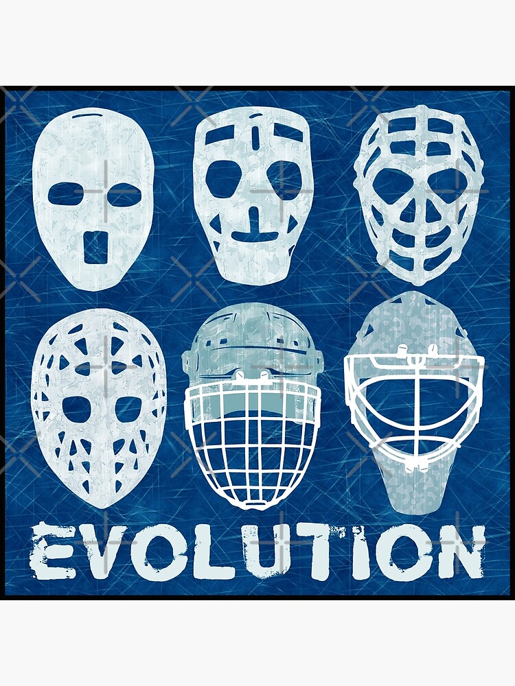 Hockey Goalie Mask Evolution Art Board Print for Sale by