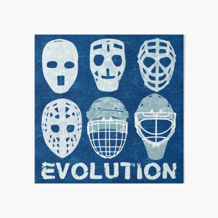 Goalie art Wednesday. Little graphic I did of the evolution of a goalie mask.  : r/hockeygoalies