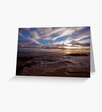 Burns Beach sunset Greeting Card
