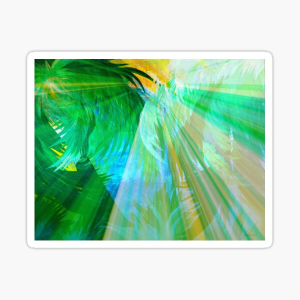 Item preview, Christian Abstract Tropical Art Piece Called BREAK FORTH LIKE THE DAWN Digital Art Design Print designed and sold by Artist Susan  Harris.