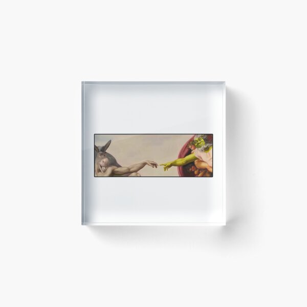 Shrek hands of God Acrylic Block