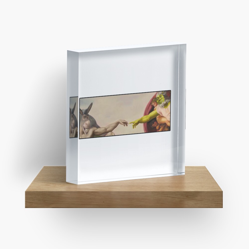 Shrek hands of God Acrylic Block