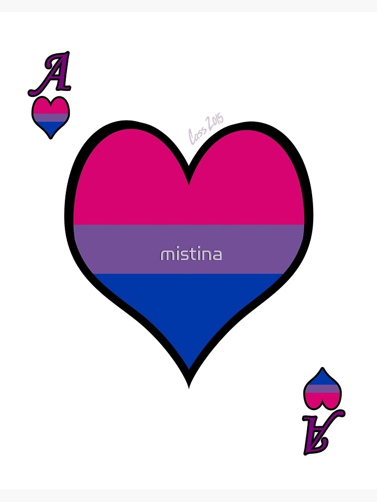 Ace Spectrum Playing Cards Bi Romantic Art Board Print By Mistina Redbubble