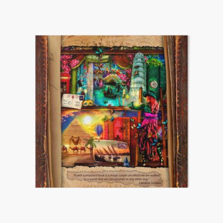 The Curious Library Calendar - November Art Board Print