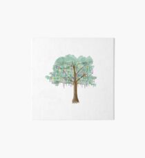 Mardi Gras Tree - watercolor Art Board Print
