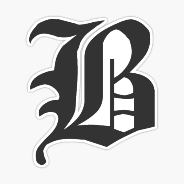 B - Old English Lettering - B