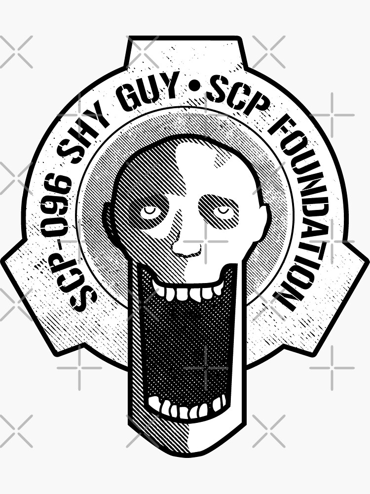 SCP-096 Shy Guy SCP Foundation Kids  Sticker for Sale by