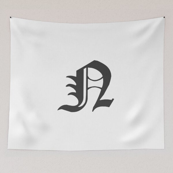 Item preview, N - Old English Lettering - N designed and sold by VintageTeesNow.