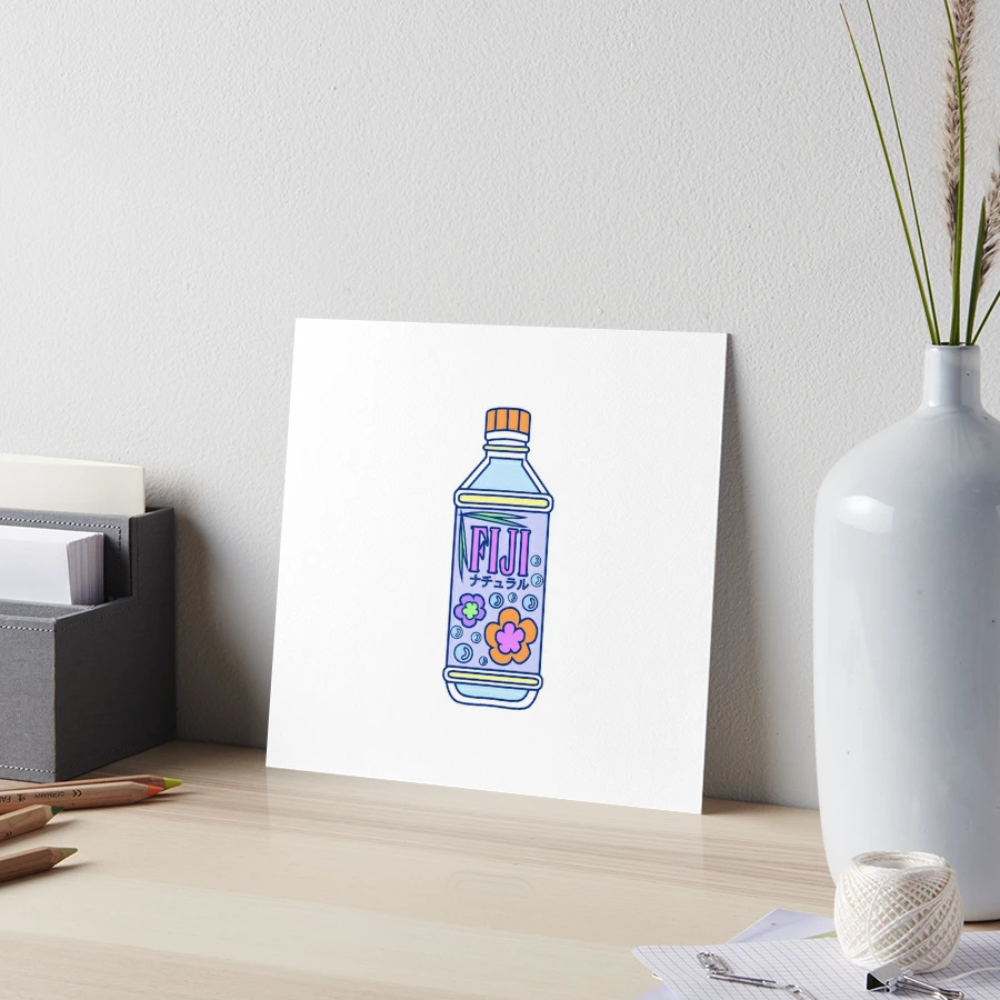 Aesthetic Fiji Water Bottle! Art Board Print for Sale by PennySoda