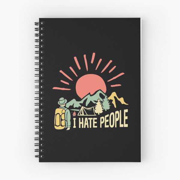 Item preview, I hate people camping long distance trail vintage colors design  designed and sold by alenaz.