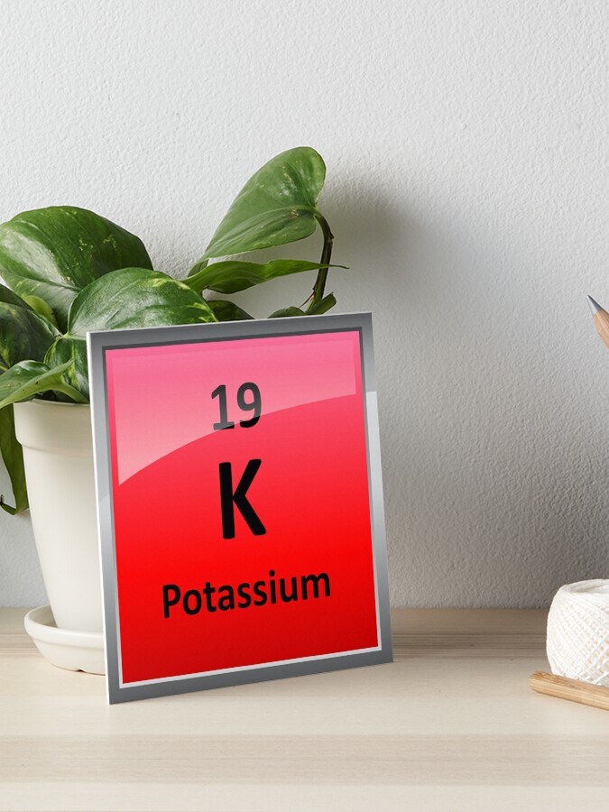 Potassium K Periodic Table Element Symbol Art Board Print