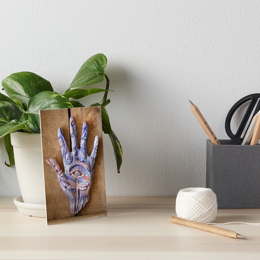 Hand Eye Art Board Print