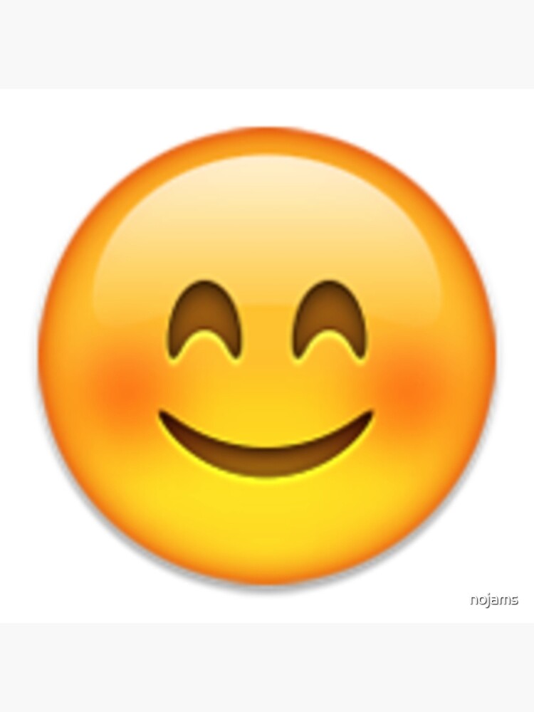Lámina rígida for Sale con la obra «Happy Emoji» de nojams | Redbubble