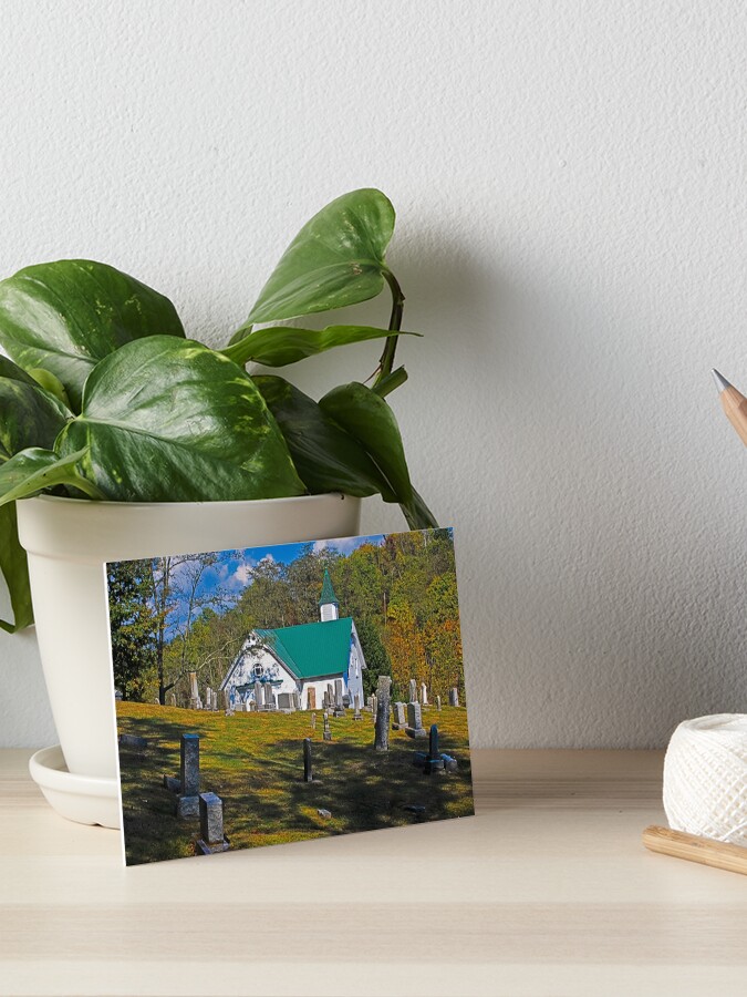 Thumbnail 1 of 2, Art Board Print, Mount Olive UMC, Jarvisville West Virginia designed and sold by mtbearded1.