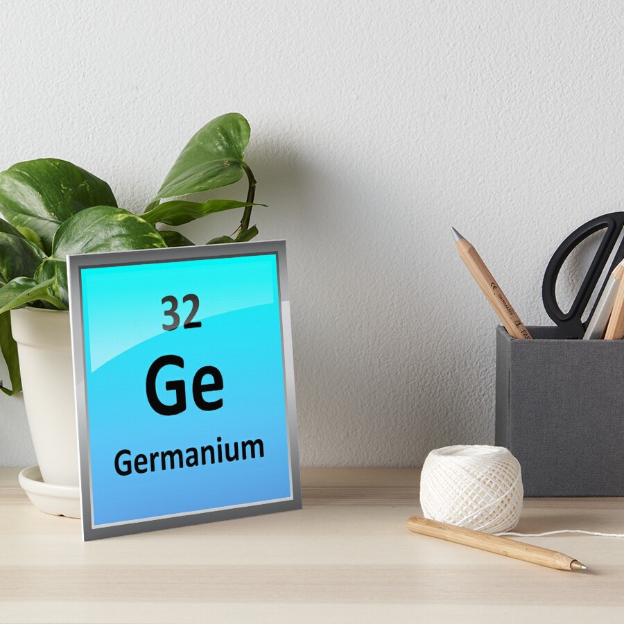 Germanium Element Tile Periodic Table Art Board Print