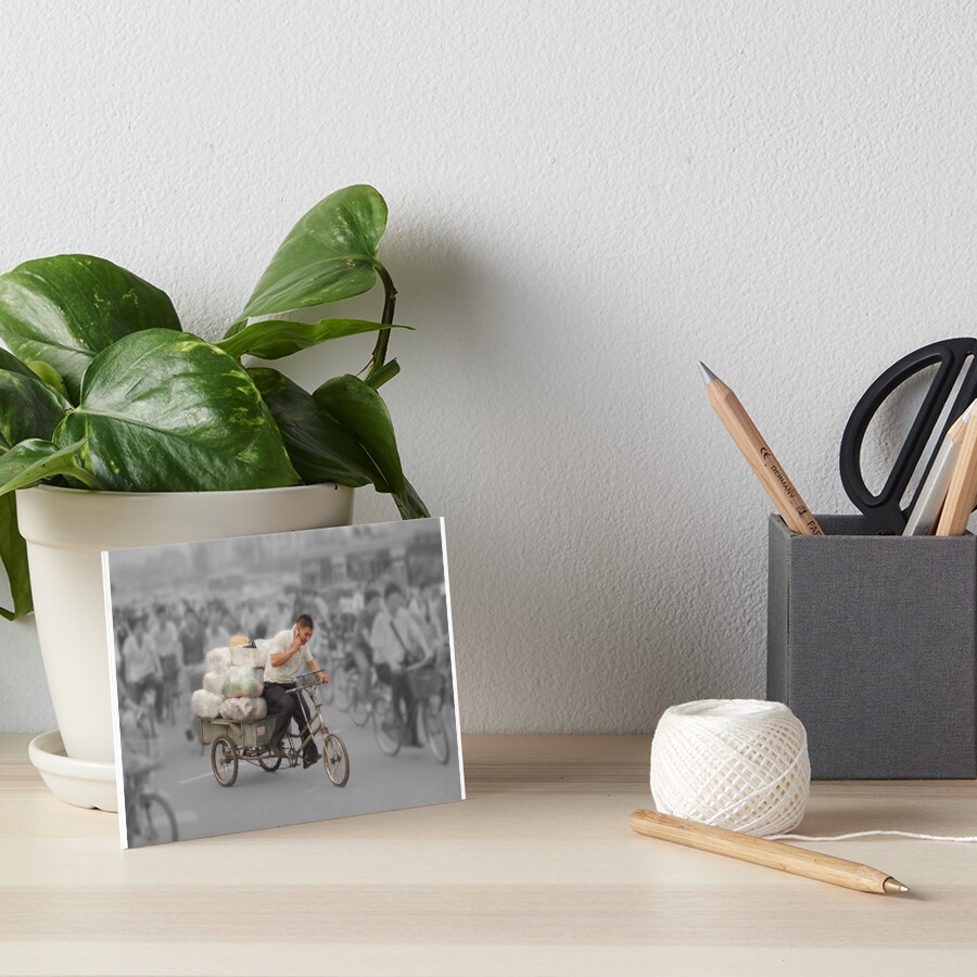 The delivery man Art Board Print