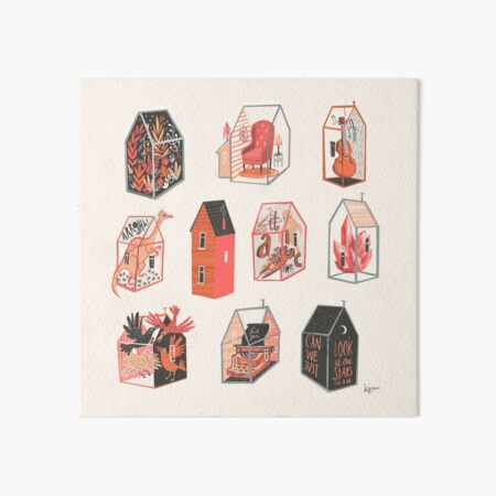 Little Boxes Art Board Print