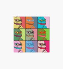 Rare Pop Art Marilyn Monroe Pepe the Frog Art Board Print