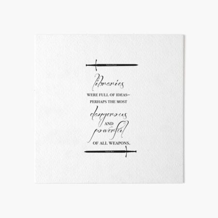 "Libraries" - Throne of Glass Art Board Print