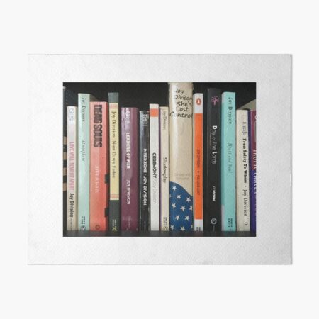 Joy Division Bookshelf Art Board Print