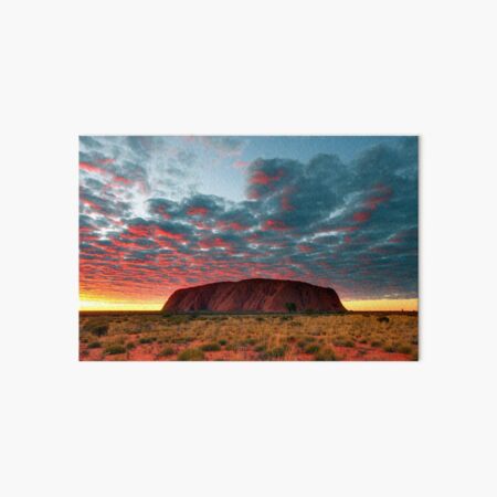 Ayers Rock (Uluru) Sunrise, Australia Art Board Print