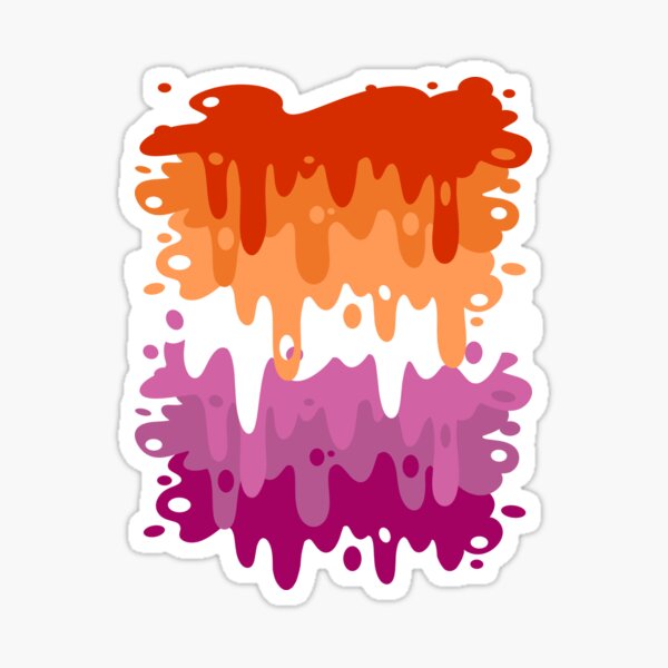 Lesbian Pride Goop Sticker