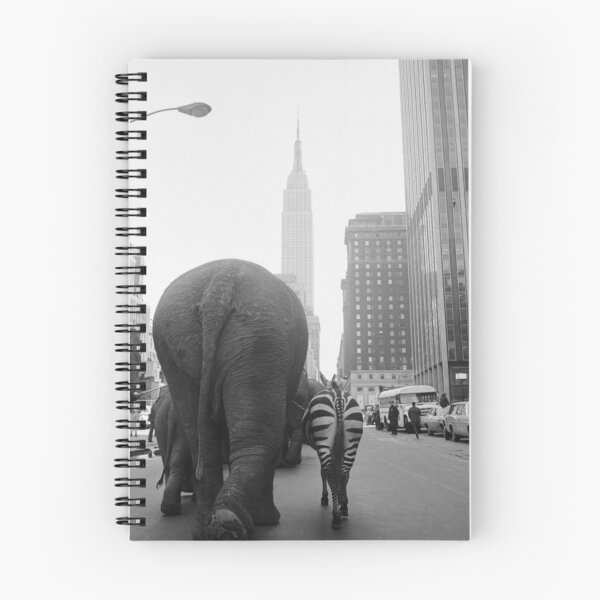 Item preview, Estampado de camisa Elephant Zebra Circus 33rd Street, Nueva York 1968 designed and sold by coolhiphoptees.
