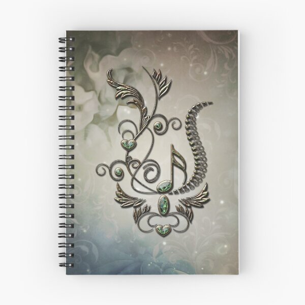 Item preview, Music, key note with floral elements designed and sold by nicky2342.