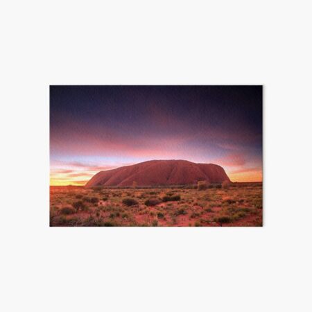 Ayers Rock (Uluru), Sunrise, NT, Australia Art Board Print